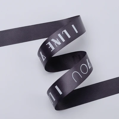 Wholesale  Grosgrain Personalised Ribbon Logo Printed Ribbon for cake flower shop packing