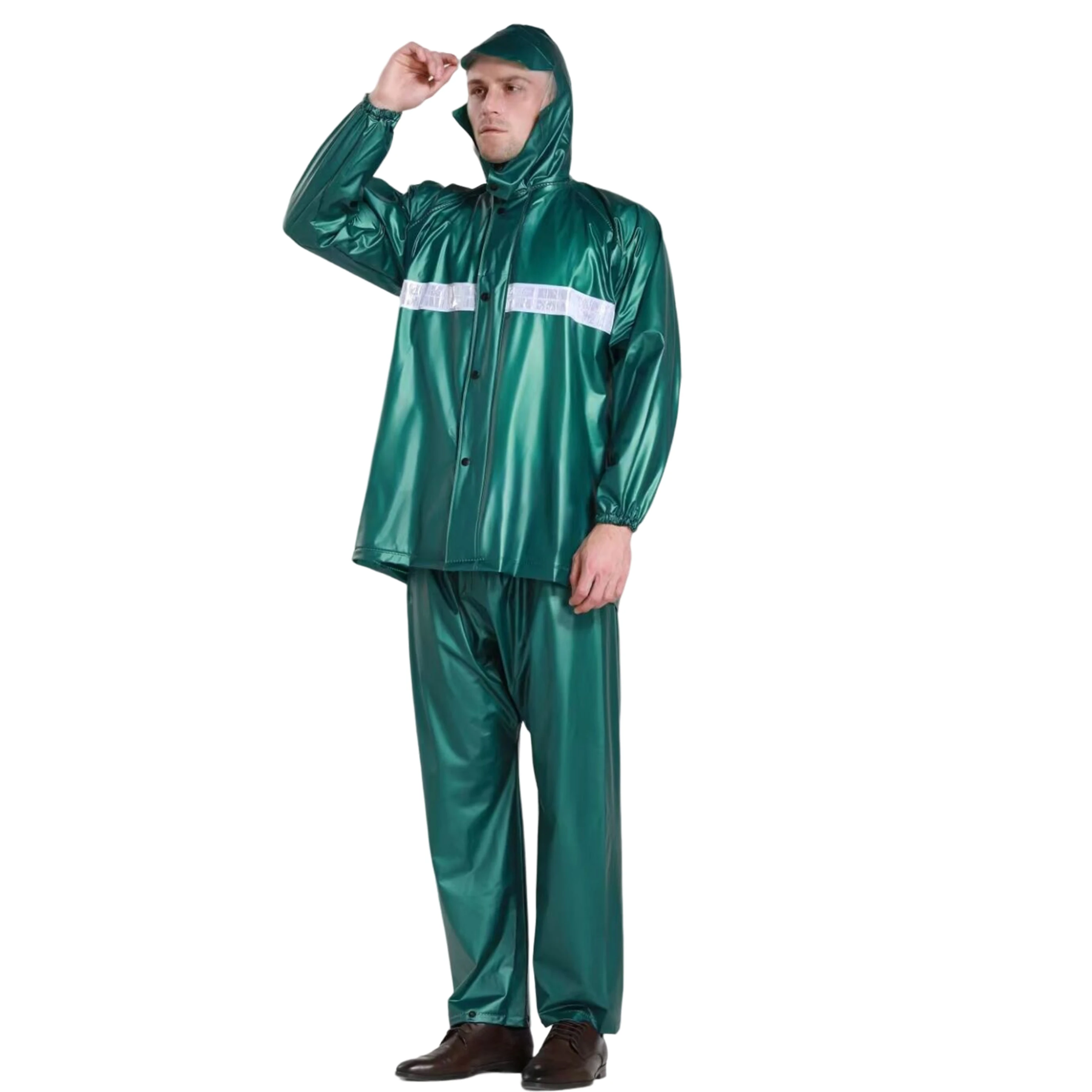 Waterproof Material 100% High Visibility New Pvc Material High Quality Raincoat Quality