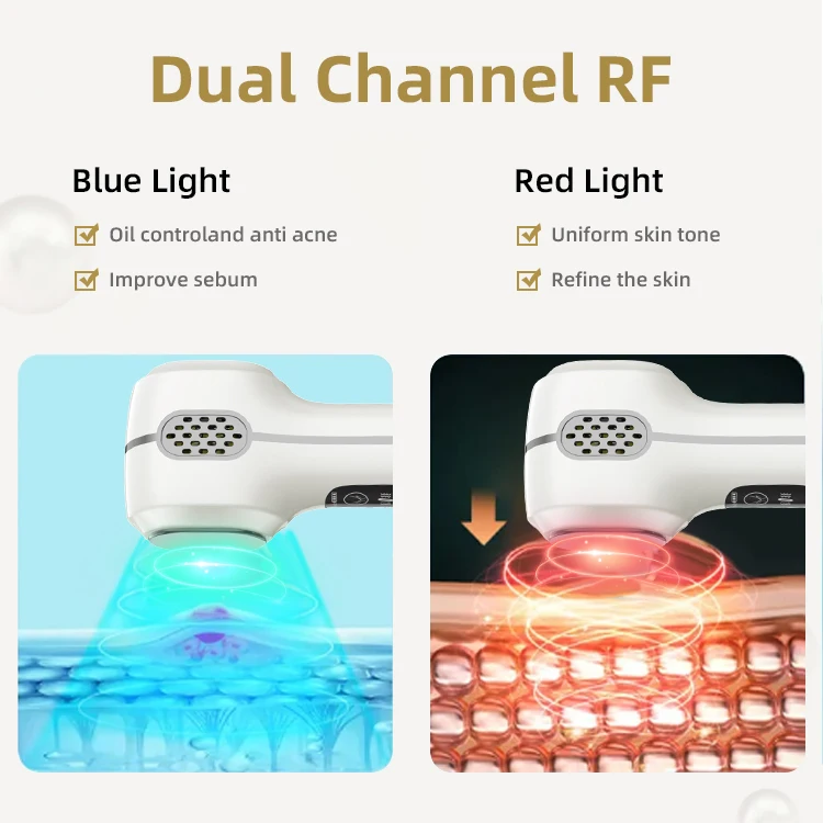 High frequency vibration skin care beauty salon grade with cooling skin tightening beauty device