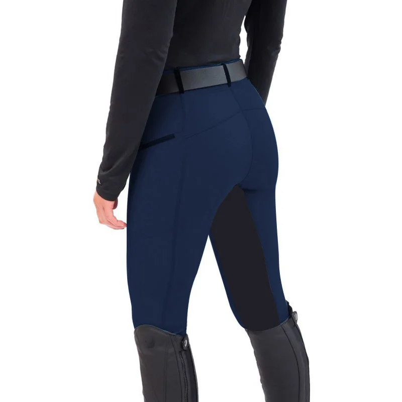 Women Equestrian Breeches With Zipper Phone Pockets Ladies Horse Riding Pants Equestrian Clothing Wholesale Factory