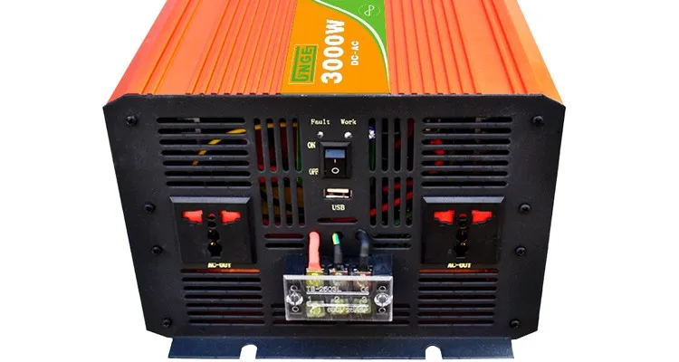 Pure Sine Wave Inverter 50Hz 60Hz 3000W  DC 12V 24V To AC 220V inverter