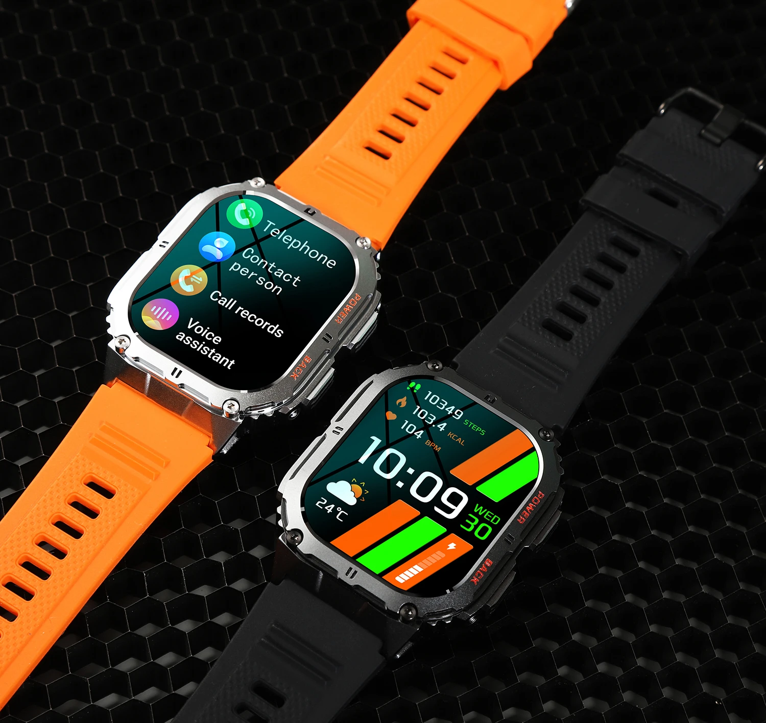 K61 Pro Wrist Watch Magnetic Charger Relojes Inteligentes 1.96inch Amoled Screen With Compass Smart Watch for IOS and Android