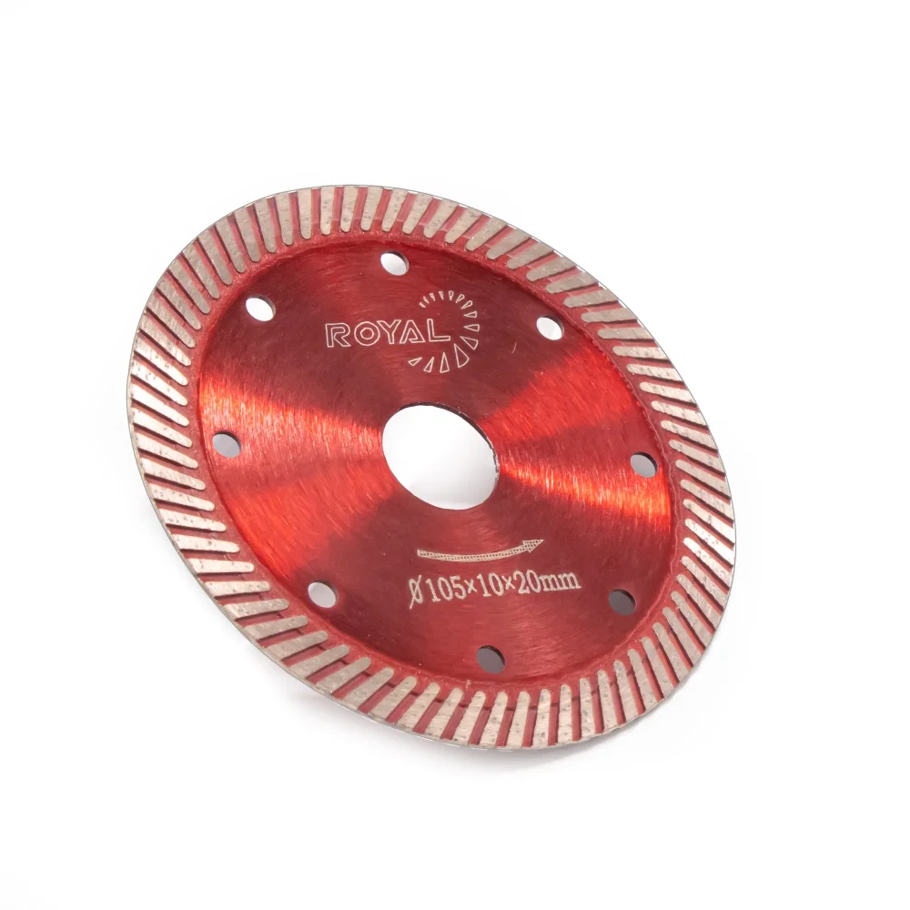 Royal Sino 4 Inch Factory Direct Sale Turbo Ultra Thin High-end Tile Cutting Disc Ceramic Porcelain Sintered Diamond Saw Blade