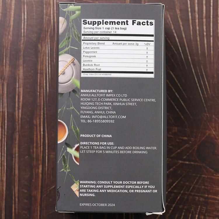 Private Label 14 day 28 day fitness herbs slimming detox tea slim tea teatox