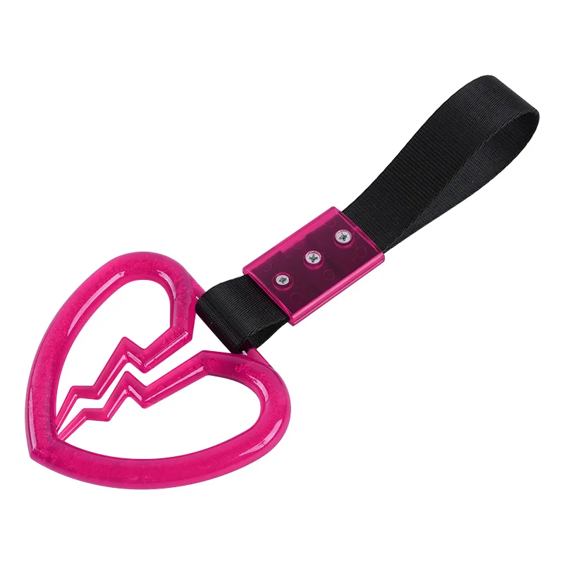 Oem Car Accessories Custom Tsurikawa Jdm Logo Racing Ring Plastic Sakura Broken Heart Bus Subway Handles Straps