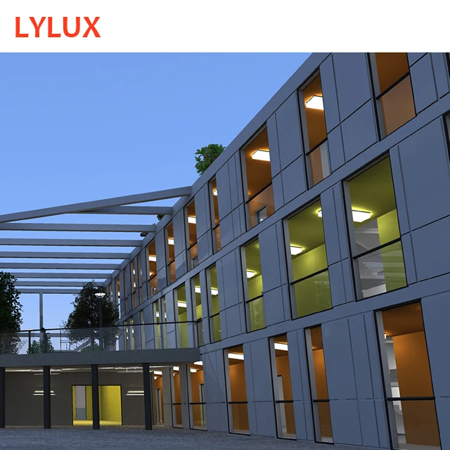 Modern style fast assembly building prefabricated child school Children art centre, museum, dorm, boarding school