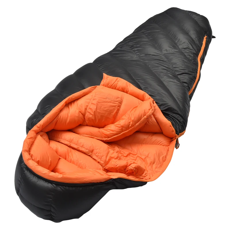 Excellent quality Alightweight mummy sleeping bag Waterproof Portable Goose Down Customized Outdoor Mummy Sleeping Bag