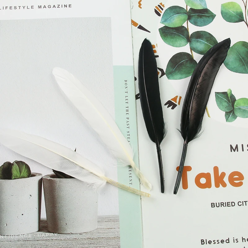 10-15CM Goose Feather Quill DIY Goose Feather For Craft Dreamcatcher Costume Millinery Supplies Carnival Accessories