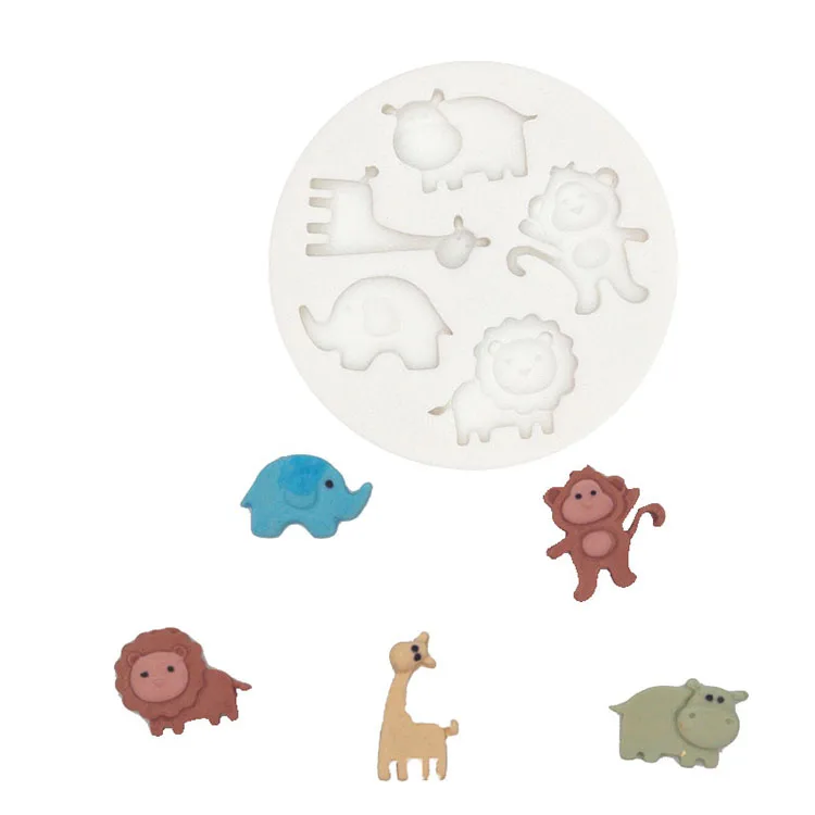 Animal Series High temperature sugar food grade 3D design silicone mold