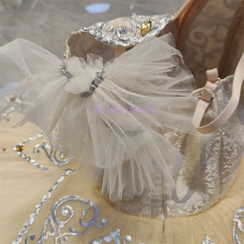 High Quality Unique Design Custom Size 12 Layers Performance Wear Adult Girls Yellow Professional Ballet Tutus