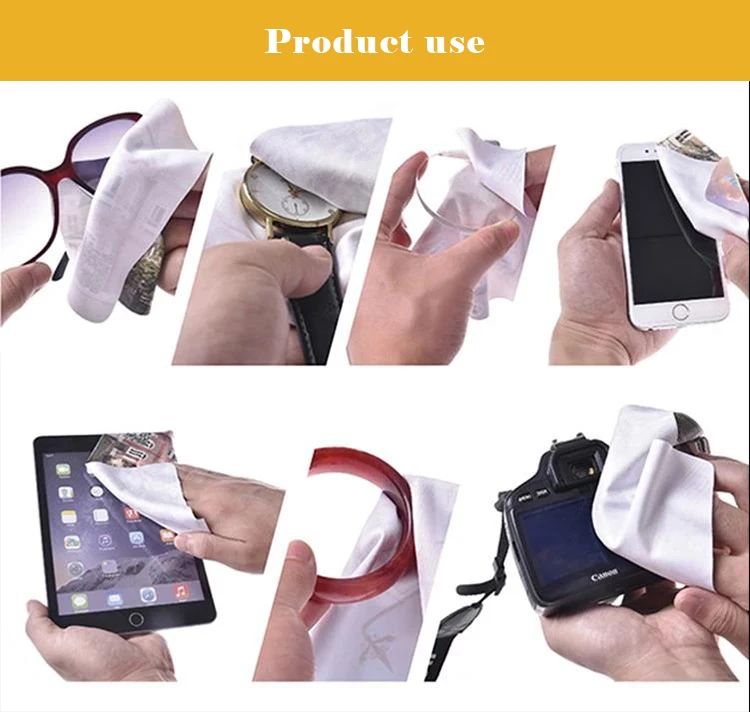 Kraft Paper Card Glasses Cloth Custom Microfiber Sunglasses Cleaning Cloth Lens Screen Watch Jewelry Polishing Cloth