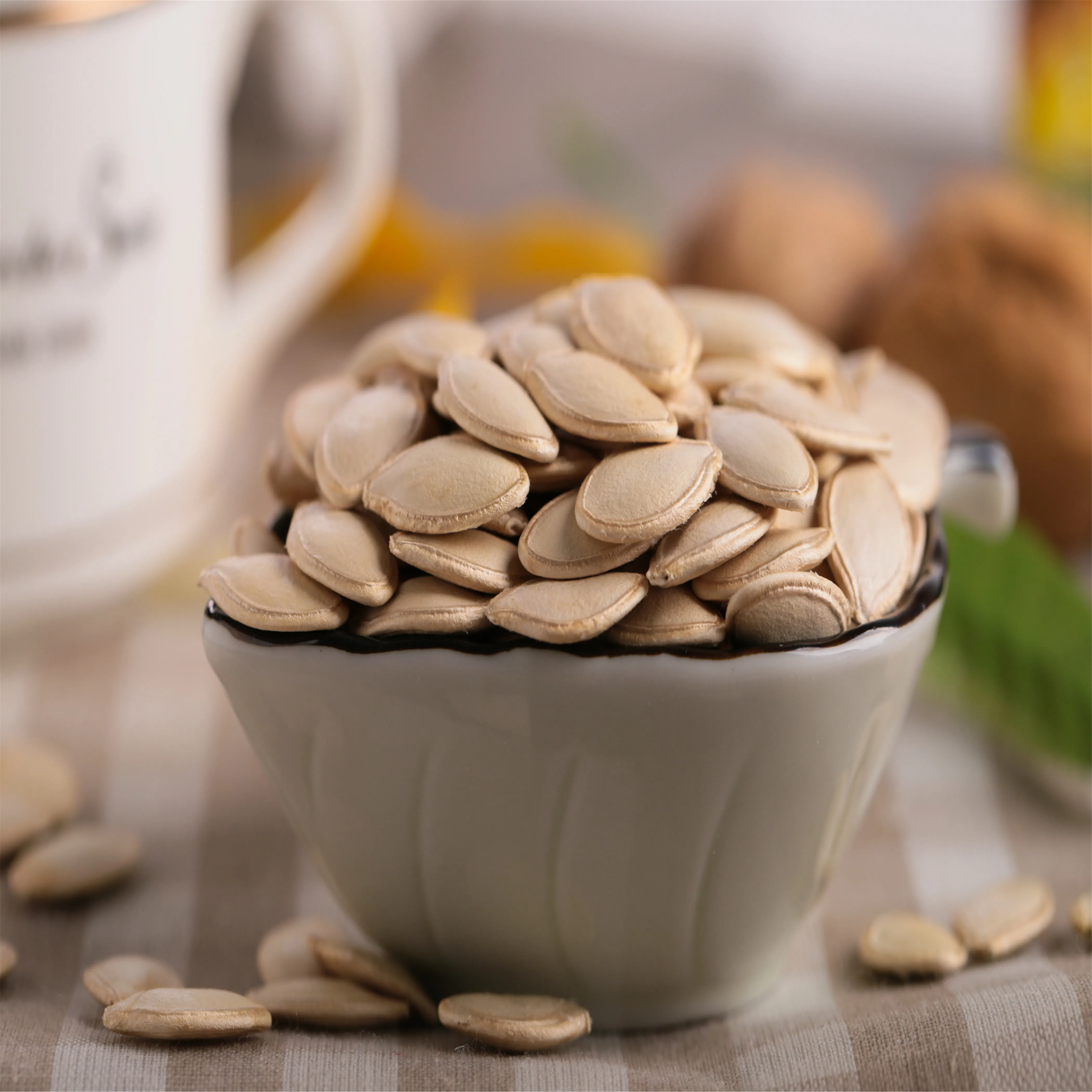 ISO certificated 192 Channels snow white pumpkin seeds Color sorting fresh pumpkin seeds