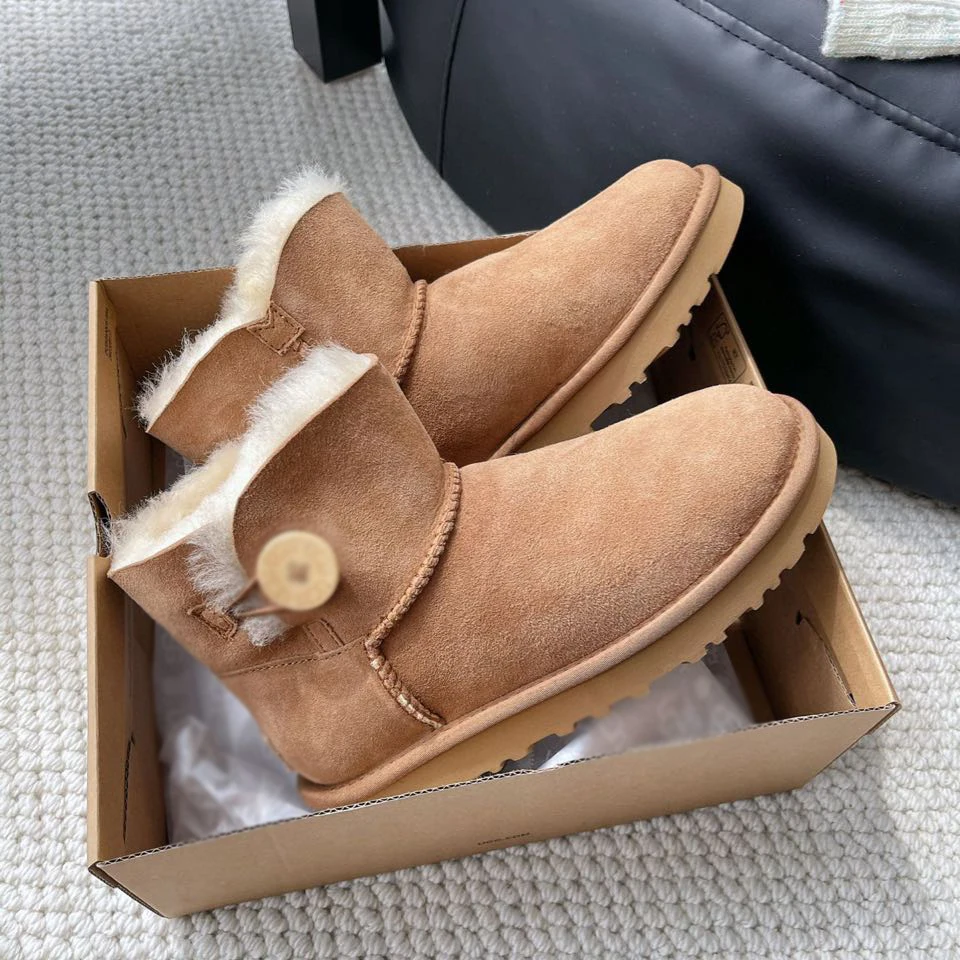 Customization High Quality Waterproof Wool Ankle Boots Warm For Child Brands Custom Fur Snow Boots For Children