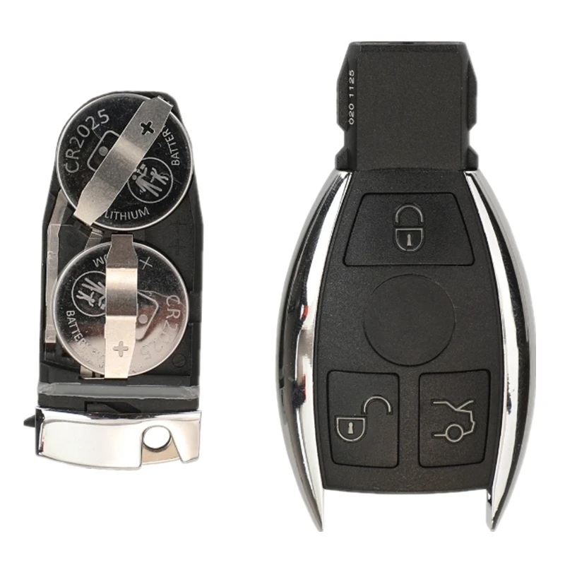 A2AUTOKEYS For Mercedes-Benz NEC Dual Battery Replacement Remote Car Key 3 Buttons 433 MHZ Car Remote Smart Auto Key
