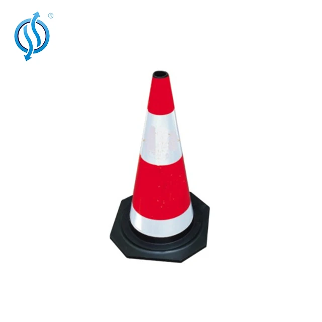 High Reflective No Parking Traffic Rubber Cone RX-LZ-5P-18