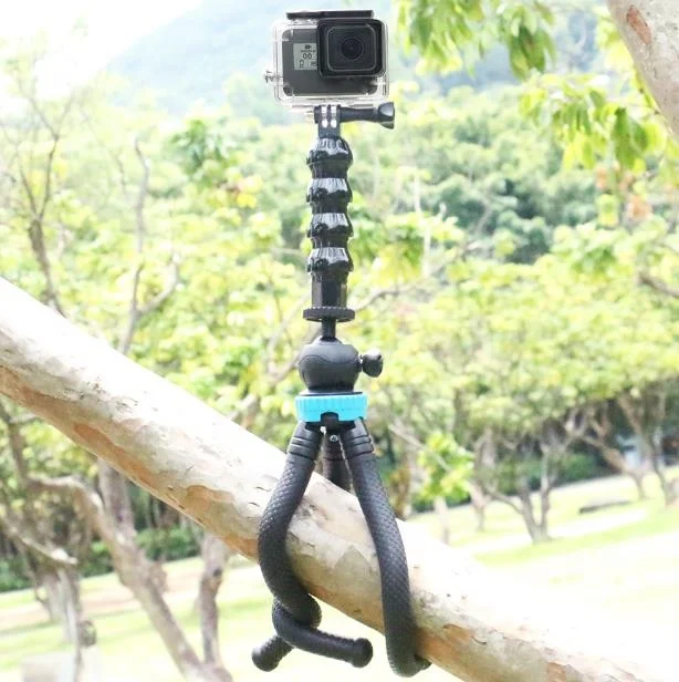 New Jaws Flex Clamp Mount 4/8/12 Joint Goose Neck 1/4 Screw Tripod Mount Adapter For Gopro SJCAM Gitup Akaso EKEN Action Camera