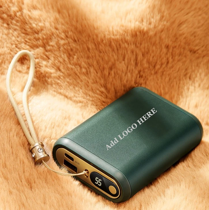 Rechargeable Electric Mini 10000mAh Portable USB Hand Warmer Power Bank OEM Factory