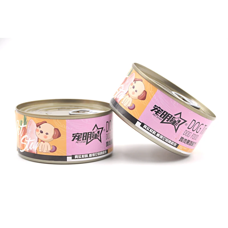 Консервированные Щенки собак со звездами, влажная еда, bibimbap, Обучающие снэки для собак, Тедди, золотистый ретривер, степлер, корм 170 г * 12 банок