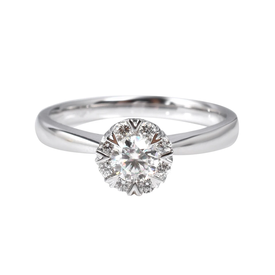 2021 Popular Girls Newest Fashion Jewelry Best Friend Rings 18k White Gold Ring Semi Mount