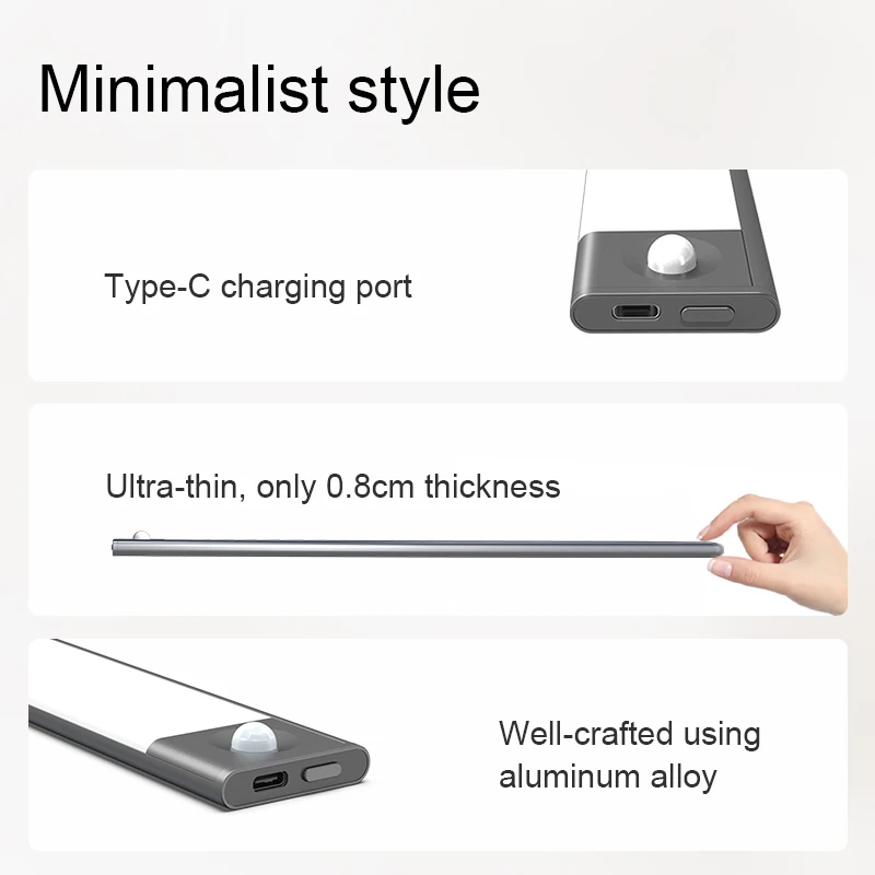 Hot Selling Item PIR Automatic Under Cabinet Lighting Movement Under-Counter Light Fixtures