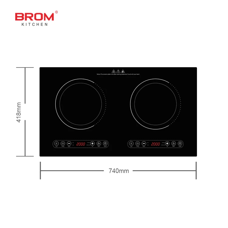 2 burner indection cookers Built-in Electric Double Plates Induction Cooker