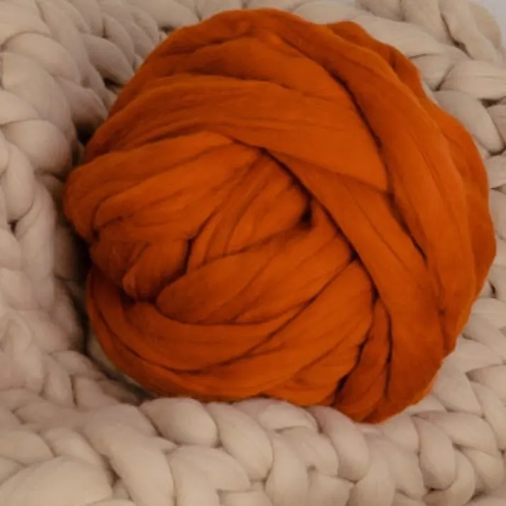 
Merino wool yarn super chunky for hand knitting wool roving giant yarn 
