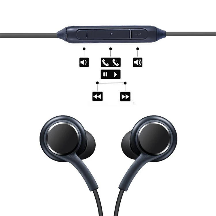 
In-Ear Volume Control 3.5mm for Samsung S8 EO-IG955 smart phones with Mic Necklace Chain Headphones waterproof 