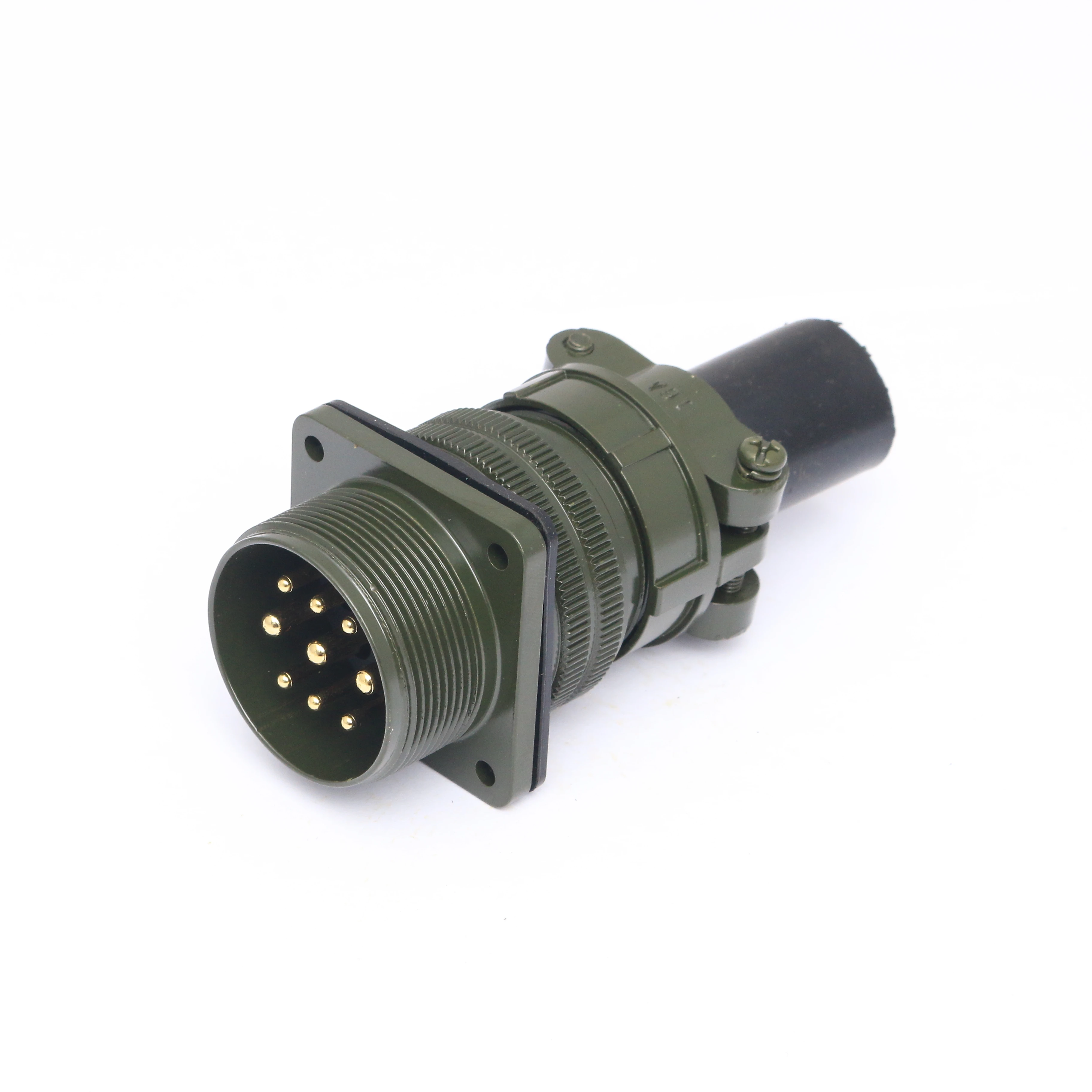 Mil Dtl 5015 Series Silver Contact Cadmium Plating Olive Green Circular Metal Connector 3100a 20-11p