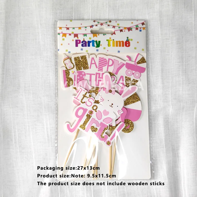 New baby cake topper for boys and girls birthday full moon first birthday party decoration cake topper