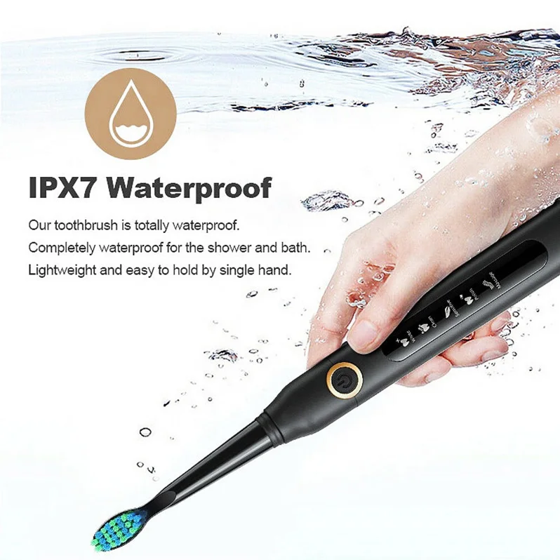 5 Modes USB Fast Charging IPX7 Waterproof Smart Timer Dental Vibrate Electric Tooth Brush Toothbrush