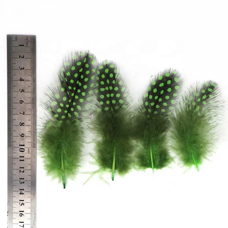 6-12cm Wholesale Dyed Multi-Color Plumas feather Dotted Guinea Fowl Pearl Feathers for crafts Decoration Accessories