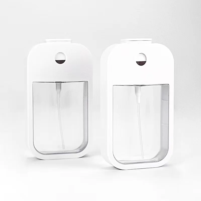 Pocket Card Type Square Hand Sanitizer Flat Credit Card Shape Keychain Perfume Spray Plastic Bottle