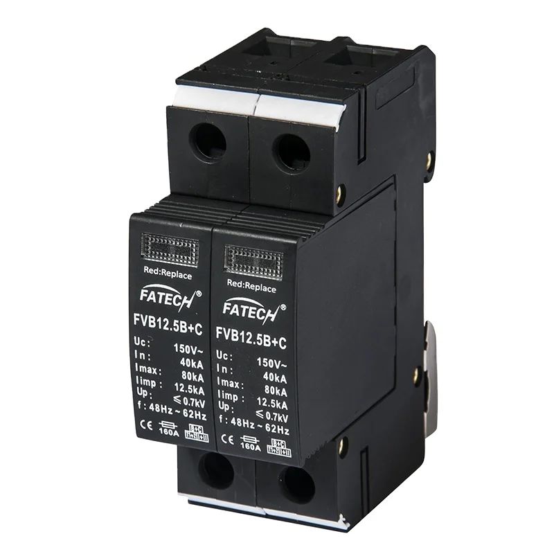 buy chinese products online din rail enclosure pluggable lightnign spd surge protector