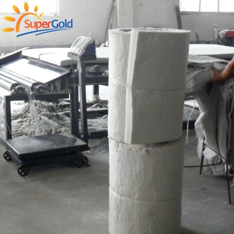 SuperGold Aluminum Silicate Insulation Materials Fire-Resisitant 1430 Ceramic Fiber Blanket for Furnace