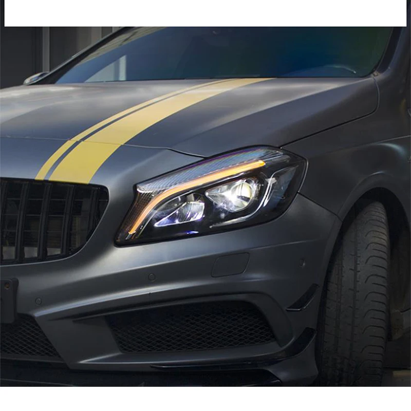 Светодиодные фары дневного света для mercedes benz A class w176 2013-2018 amg комплект фар модификации