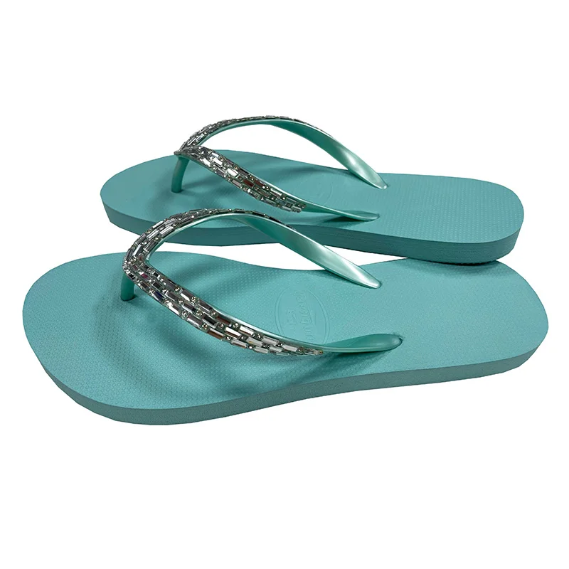 Chinese manufacturer v shape metal shoe buckles and accessories shoe decorations diamond flip-flops slippers