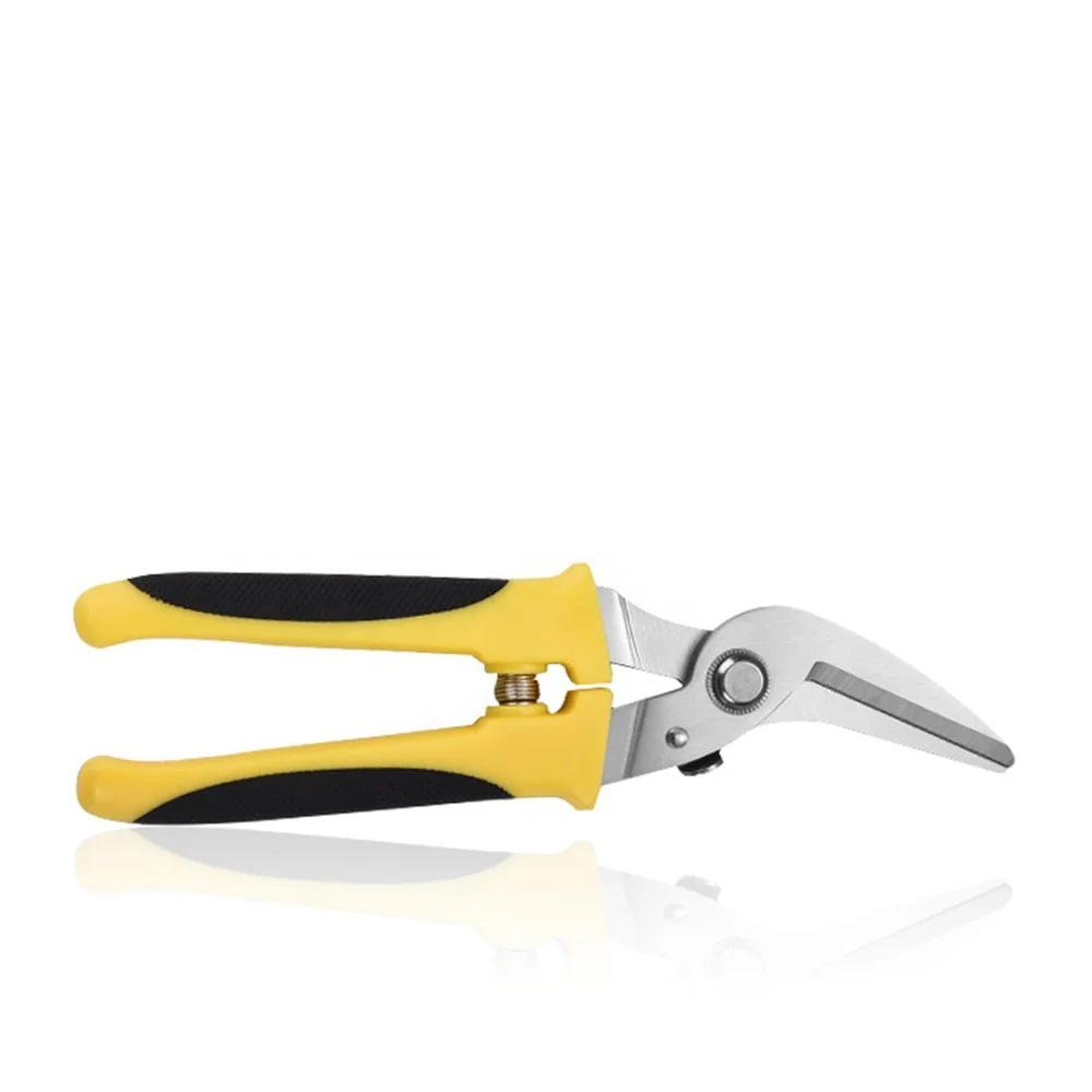 8IN Household Shears Metal Sheet Cutter Sharp Wire Cutter Tin Snips Cut Tin Garden Scissors