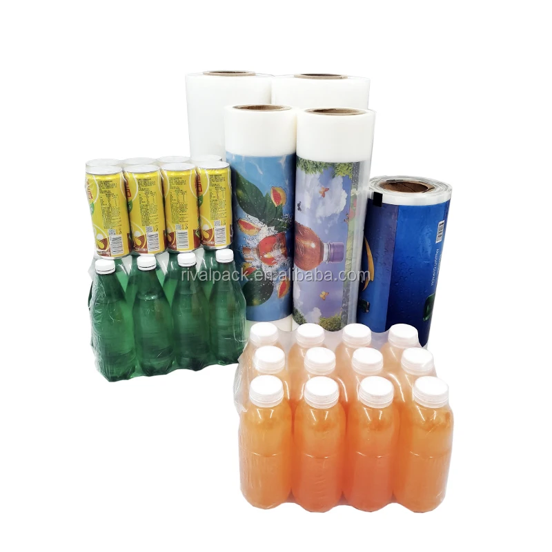 Factory Price Pallet Shrink Wrap PE Plastic Shrink Wrap Film Rolls for Bottled Drinks Packaging