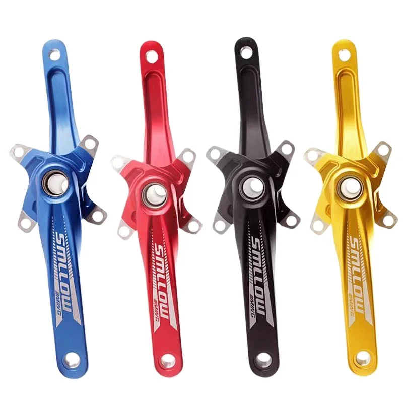 Mountain Bike Crankset Aluminum Alloy Hollow Tooth Plate Crank Arm Sprocket 170mm BCD 104mm Cycling Bike Part Accessories