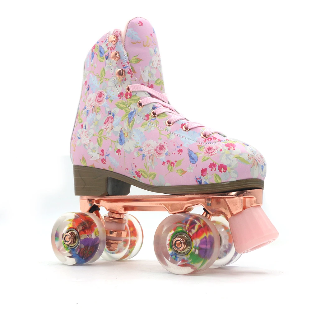 Children LED Built in Kick Runaway Skate Inline Flashing Roller Skate Blue Quad Set for Kids Wheels Tire Shoes Price