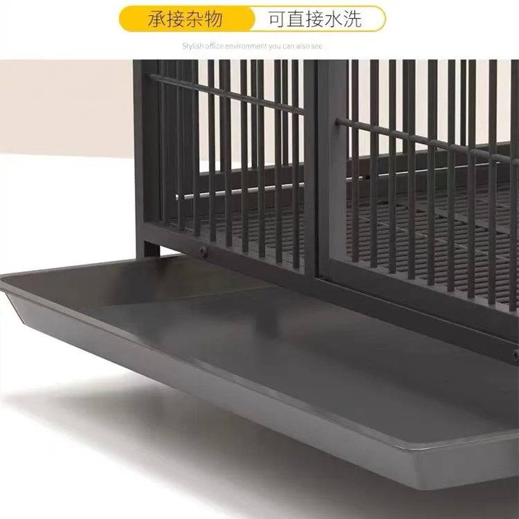High Quality Several Size Heavy Duty Steel Material Two Doors, Includes Removable Sanitary Tray  iron fence dog cage