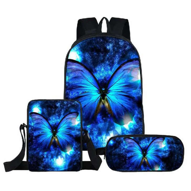 3PCS Custom Your Own Image Backpack Boys Girls Student Custom Print Blank Sublimation Backpack Set For School