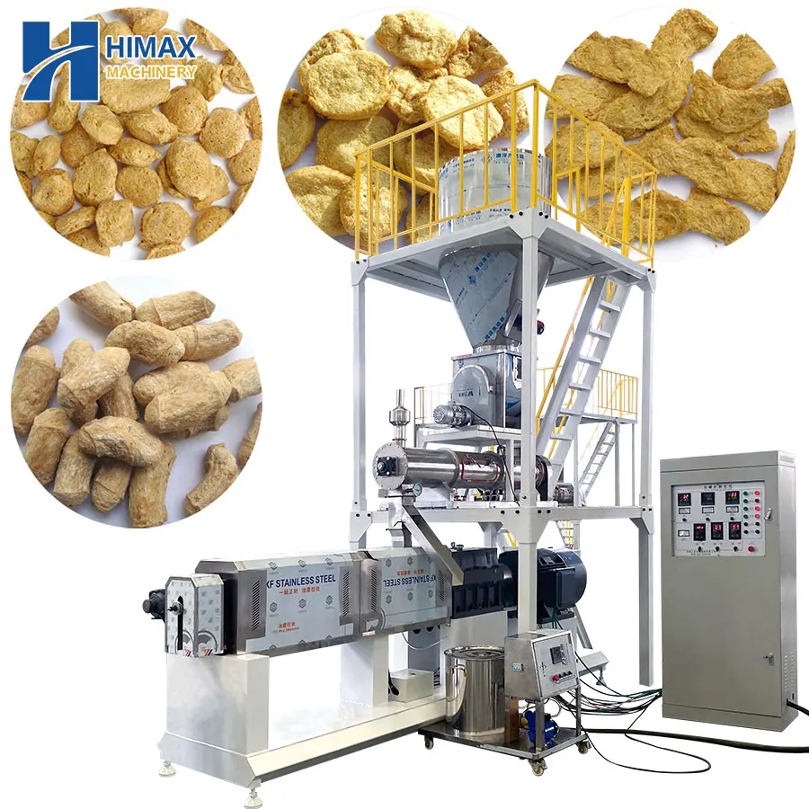 Big Output Textured Soya Protein Machine TVP Food Processing Soybean Artificial Soya Protein Motor Pump Core Components