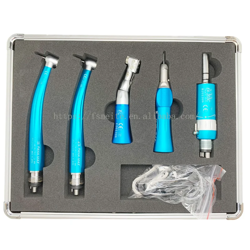 Dental Handpiece Set High/Low Speed  Handpiece Colorful Student Kits for Dental Clinic