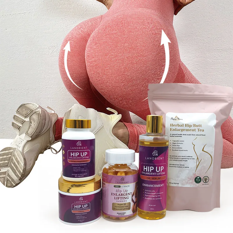 Big Butt Oil Ultimate Maca Hips and Buttocks Cream Oil  Butt Enlargement Set  Hip Up Gummies