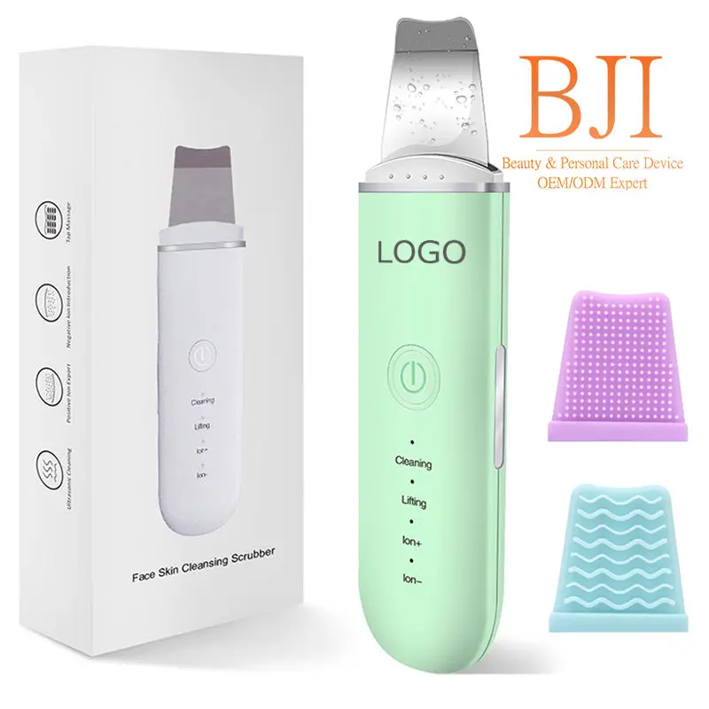 2024 New Pore Cleaner Sonic Facial Spatula Peeling Machine Blackhead Remover Face Ultrasonic Skin Scrubber