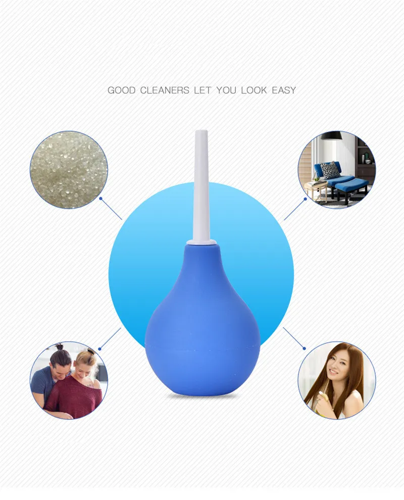 89mL/160ml/224ml Enema Rectal Shower Silicone orange Ball Vaginal Anus Douche Bulb anal cleaner Adult Sex Products