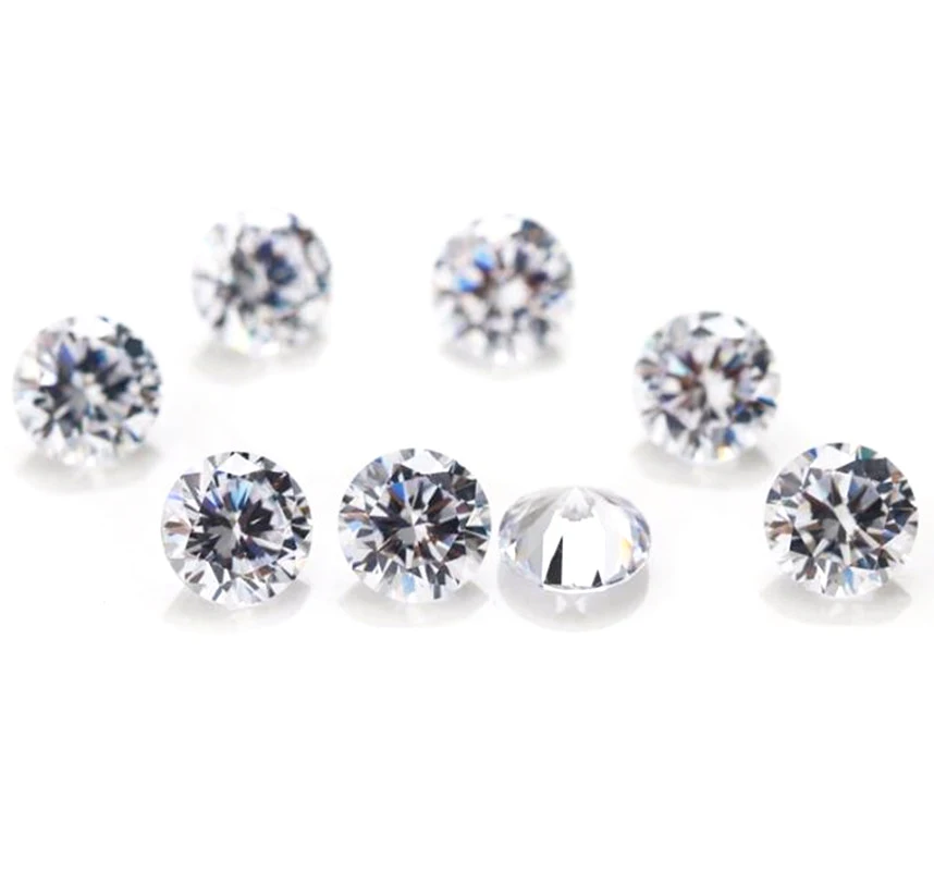 Оптовая продажа белый фианит Jinying 4 мм 5 6