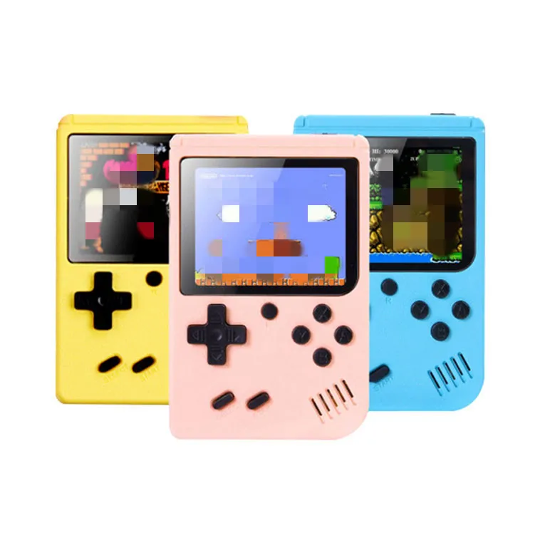 Портативный 500 в 1 игры ретро детская игровая консоль с геймпад 3 дюймовый экран Макарон цвет мини ручной Gamebox
