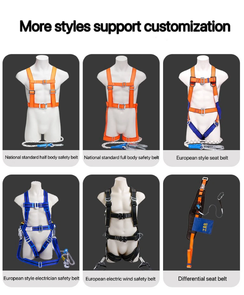 Industrial Polyester Full Body Safety Belt Fall Arrester for High-Altitude Rescue Operations
